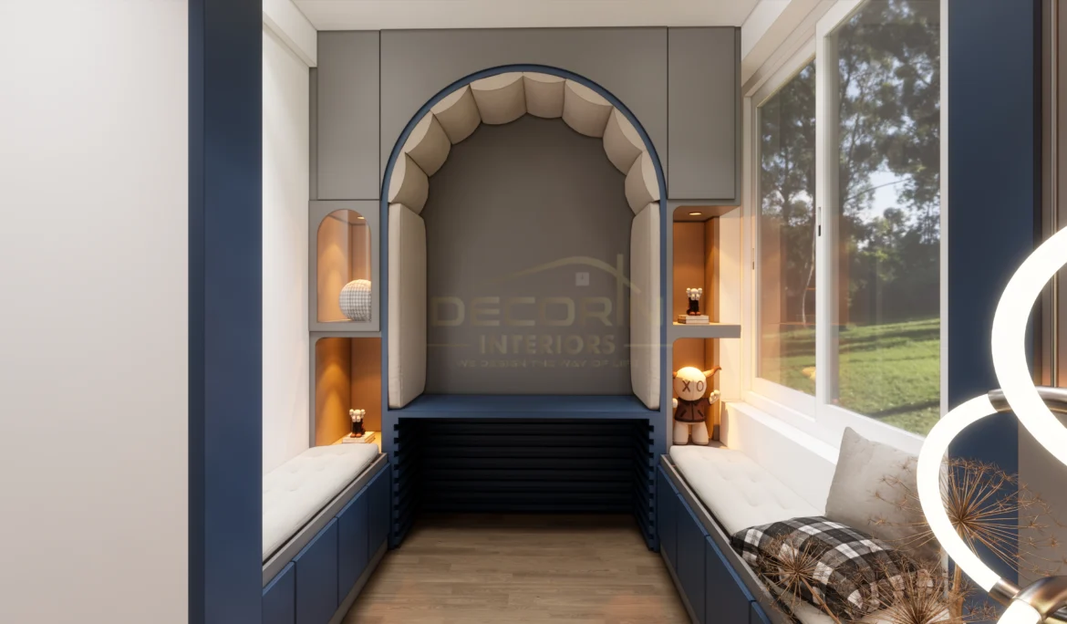 3D Render of a study Room