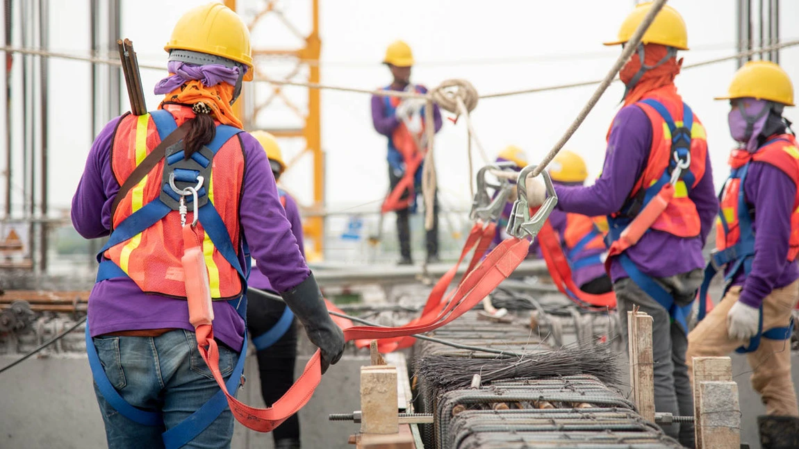 Constructions Workers 3D Render